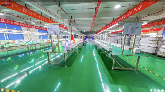 Línea de producción masiva de equipos estéticos en fábrica LANGWEN